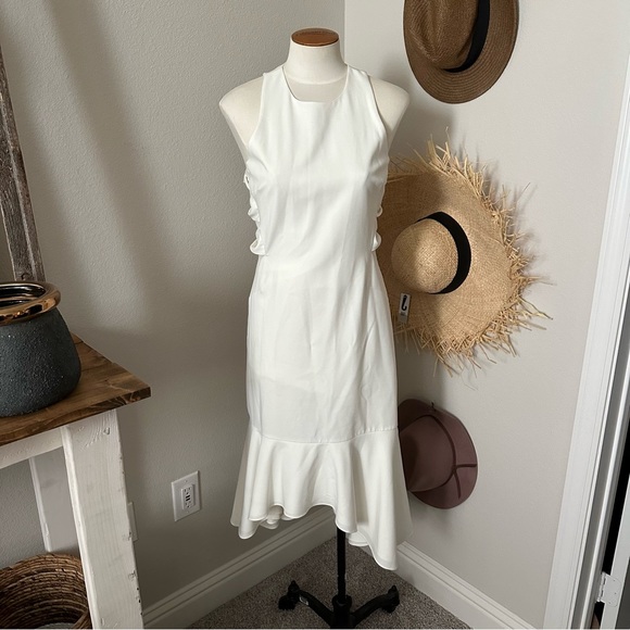 NEW with Tags. Halston Heritage White Dress. Size 6 - Picture 3 of 14